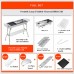  Portable BBQ Large Foldable Charcoal Grill For Outdoor Grilling, Picnic, Patio And Backyard Barbecue with Carry Bag